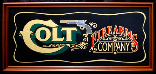 Colt Firearms Antique Sign