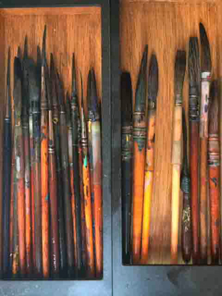 Artist paint brushes