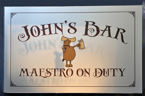 John's Bar Sign