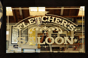 Fletcher's Saloon Sign