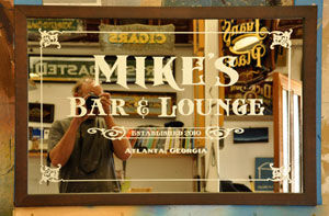 Mike's Bar and Lounge Sign