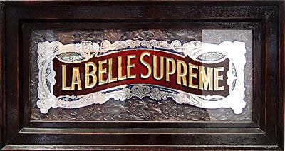 La Belle Glass Sign