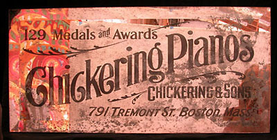 chickering pianos sign
